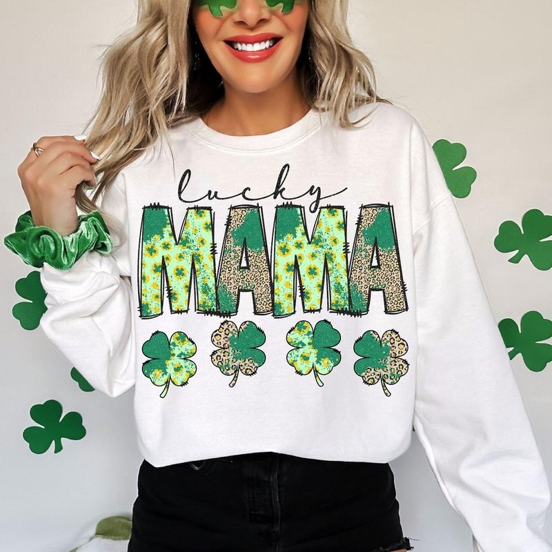 Leopard Lucky Mama St Patricks Day Shirt, St Patricks Day Lucky Shirt, Irish Shirt, Lucky Shirt, St Patricks Day Shirts...