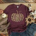 Leopard Pumpkin Shirt, Cheetah Pumpkin Shirt,Thanksgiving, Thankful Tee,Family Matching Sweatshirt Hoodie | CiraTrend.com