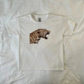 Leopard Roar Baby Tee, Ahs style, Streetwear fashion, Animal Print aesthetic, Leopard print, Y2K clothing, 90s style baby...