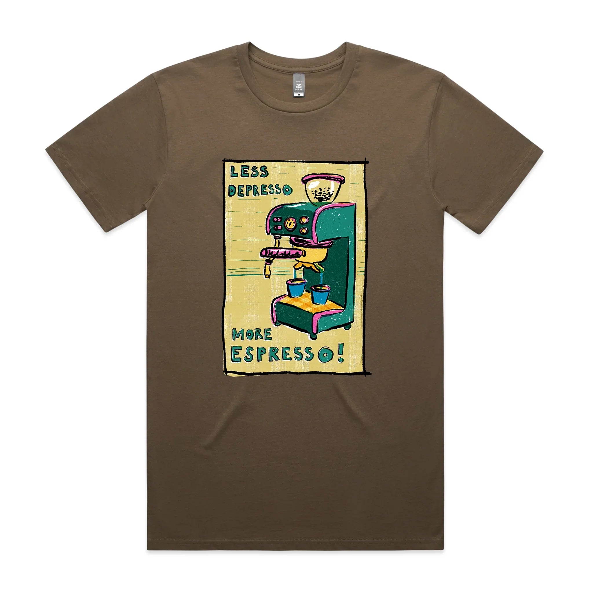 Less Depresso More Espresso Tee Hoodie, Sweatshirt | CiraTrend.com (Image 1)