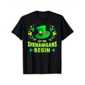 Let Begin Funny St Patrick'S Day Mens Womens T-Shirt, Unisex Cotton Casual Round Neck Outdoor Short Sleeve T-Shirt with...