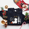 Let it Snow Christmas Snowman Sweatshirt, Christmas Sweatshirt, Snowman Shirt, Snowman T-Shirt,Christmas...