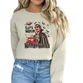 Let's Watch Horror Movies and Chill Halloween Sweatshirt, Comfortable Halloween Pullover Sweather, Long Sleeve Crewneck...