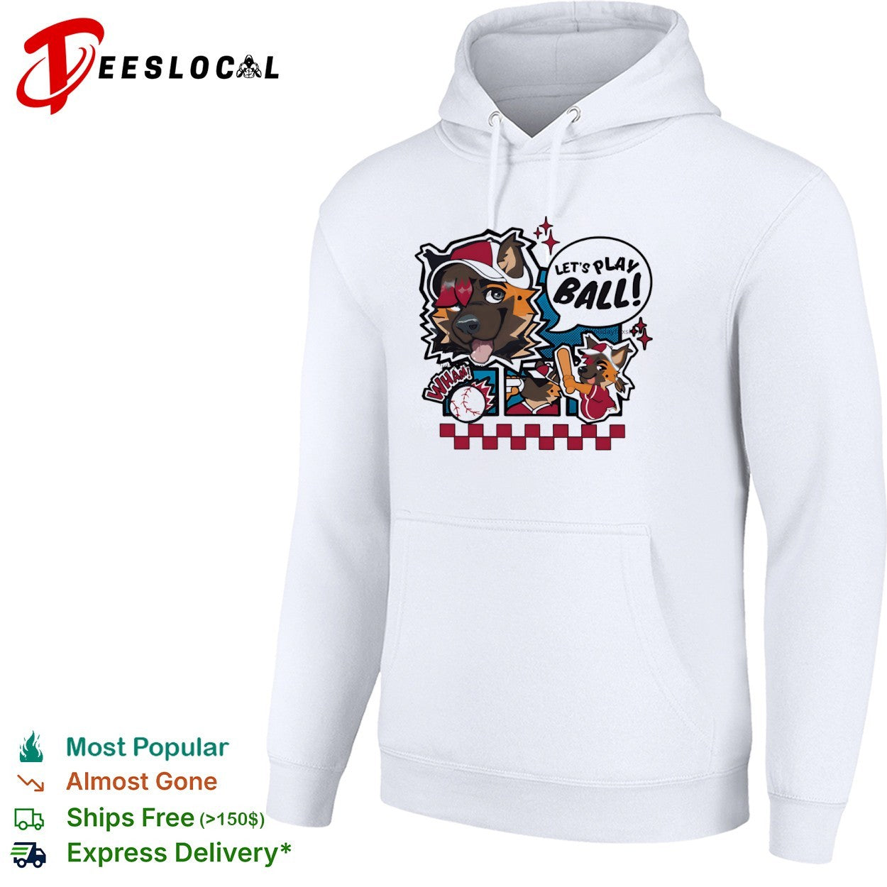Let’s Play Ball cartoon shirt