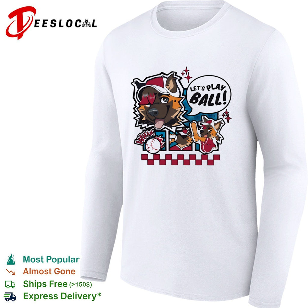 Let’s Play Ball cartoon shirt