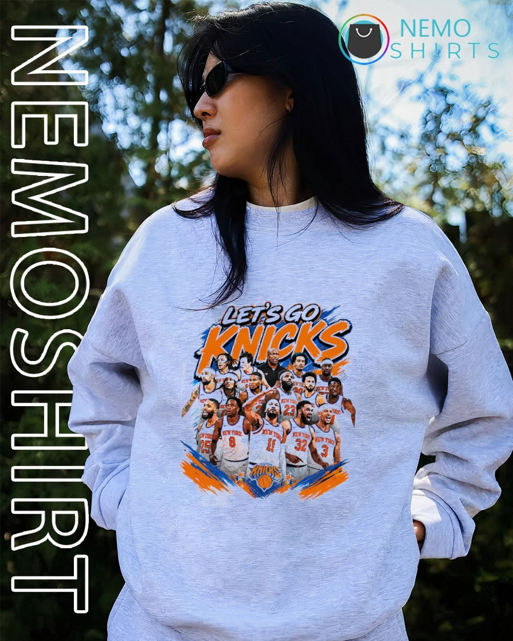 Let’s go New York Knicks Eastern Conference team graphic shirt