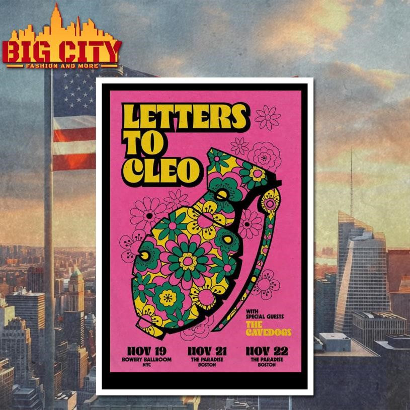 Letters To Cleo Nov 19 2025 Bowery Ballroom in New York, NY Poster Shirt