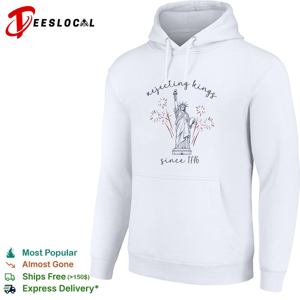 Liberal Fourth Of July Rejecting Kings since 1776 Progressive 4th Of July Patriotic Political shirt