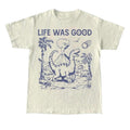 Life Was Good Dinosaur T-Shirt, Vintage 90s Dino T-shirt, Funny 90s Shirt, Vintage Minimalistic Unisex Tee, Silly Shirts,...