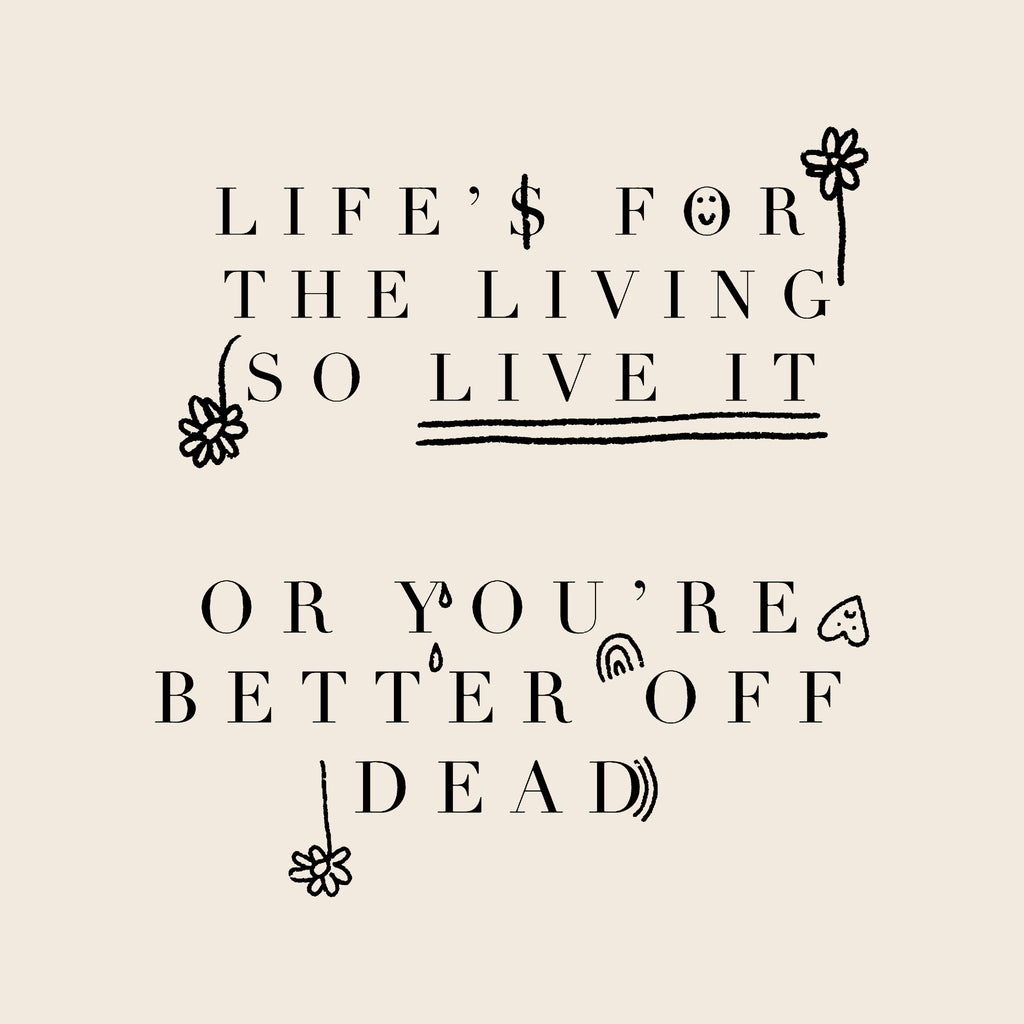 Life Is For The Living Oversized Tee Hoodie, Sweatshirt | CiraTrend.com (Image 4)