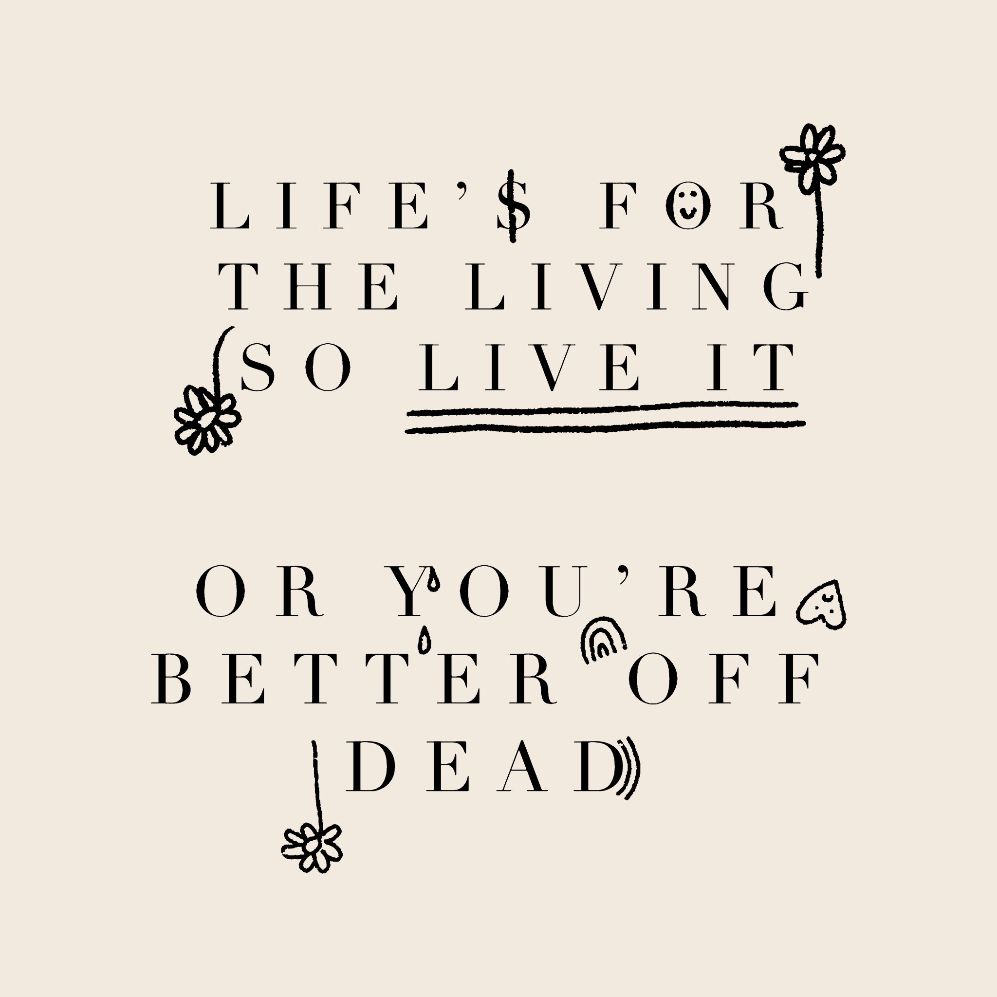 Life Is For The Living Oversized Tee Hoodie, Sweatshirt | CiraTrend.com (Image 4)