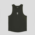 Lightweight Axis Men's Summer Swoop Hem Athletic Tank Top - OD Green, Soft Fabric T-Shirts, Hoodie, Sweatshirt
