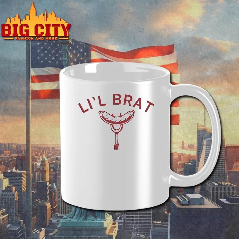 Lil Brat Bib hotdog shirt