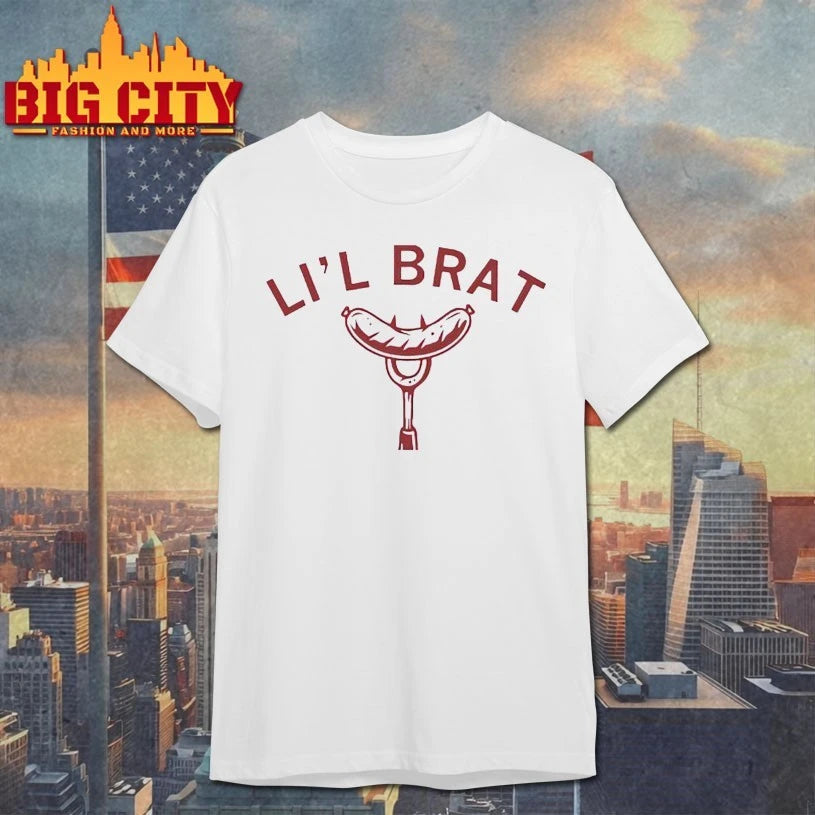 Lil Brat Bib hotdog shirt