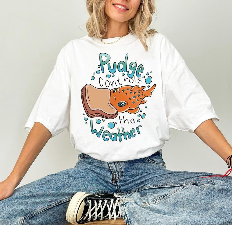 Lil.o & St.itch Pudge Controls The Weather T-Shirt Sweatshirt , Family Matching Shirt, Magic Kingdom Tee, Birthday Gift...