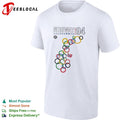 Lillehammer Wintergames rings map Norway 1994 shirt