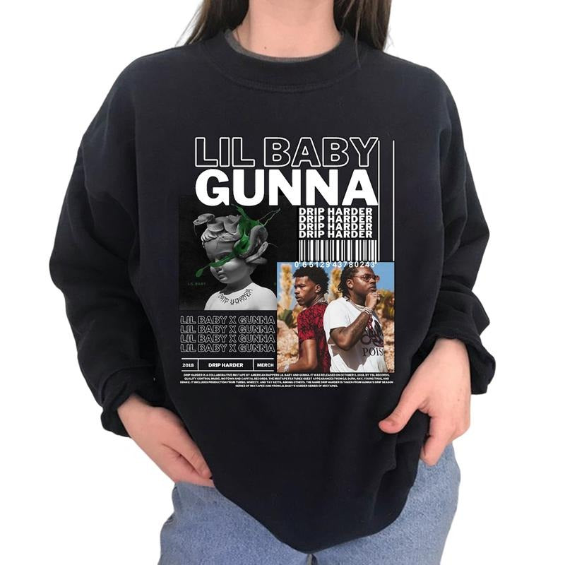 Limited LIL BABY x GUNNA Graphic Sweater Hoodie Tee Sweatshirt | CiraTrend.com