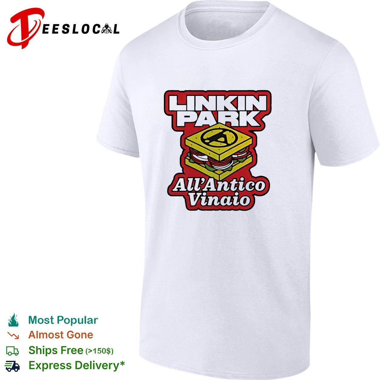Linkin Park Firenze Italia Florence Emporio Da Zero All’Antico Vinaio Trucker shirt