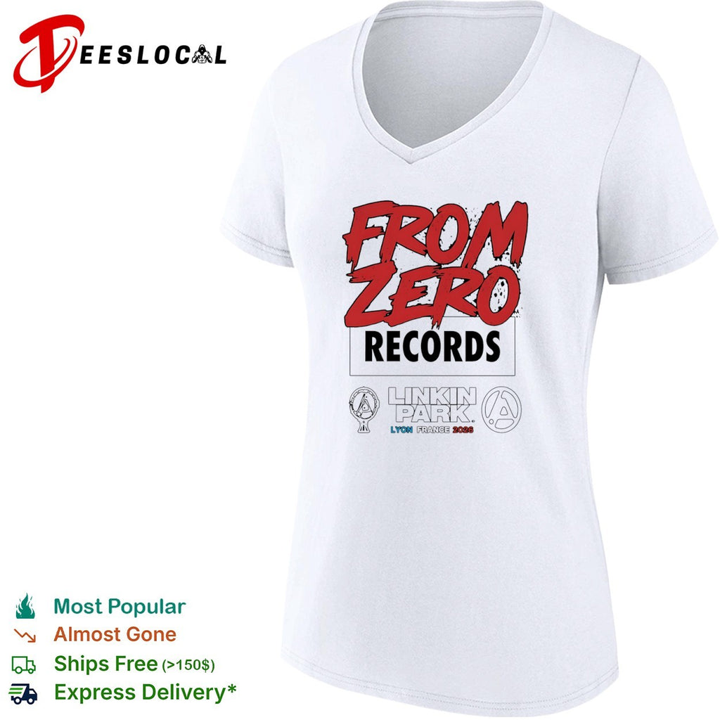 Linkin Park From Zero Records Lyon France 2026 tour shirt
