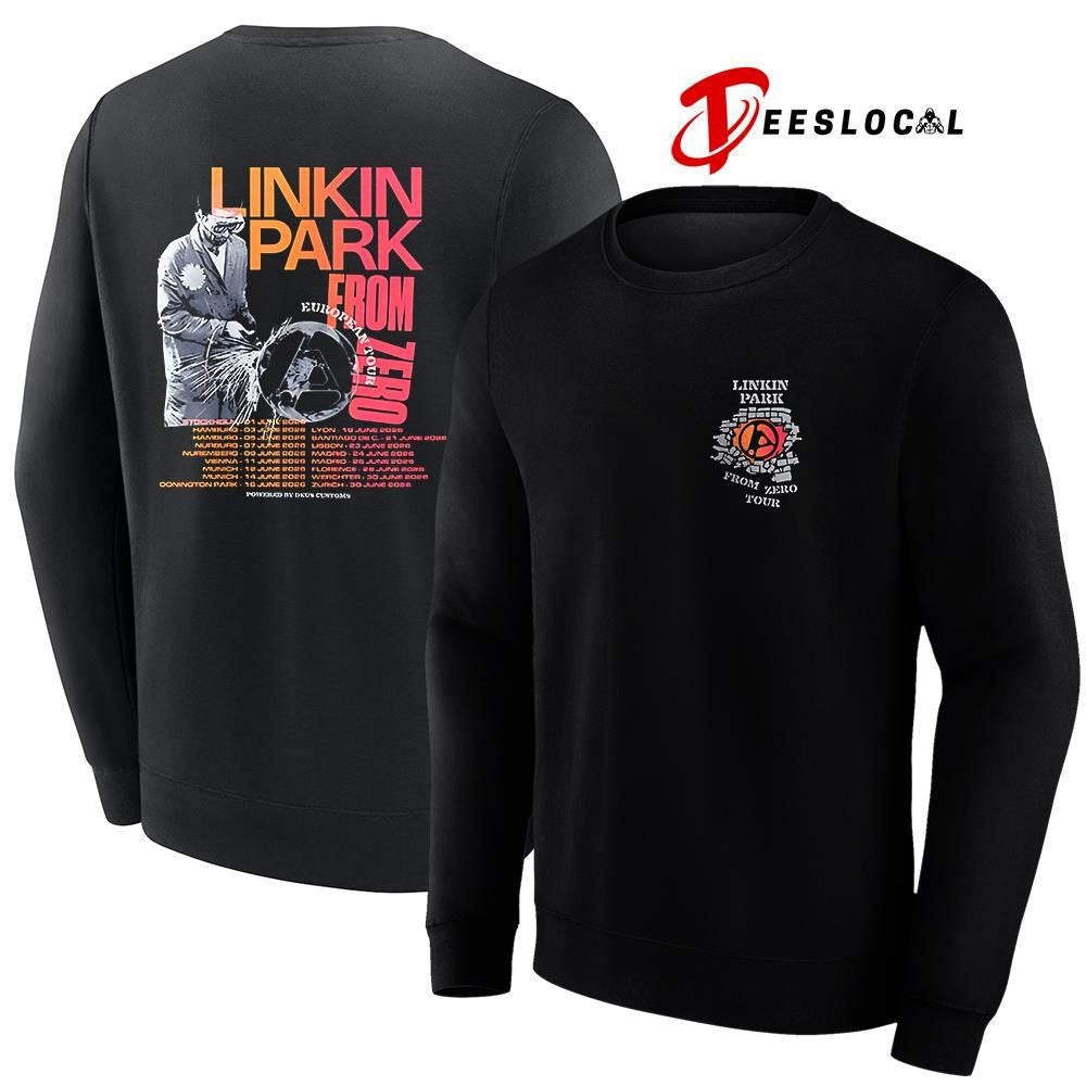 Linkin Park X Deus Ex Machine Madrid Spain From Zero metal worker shirt