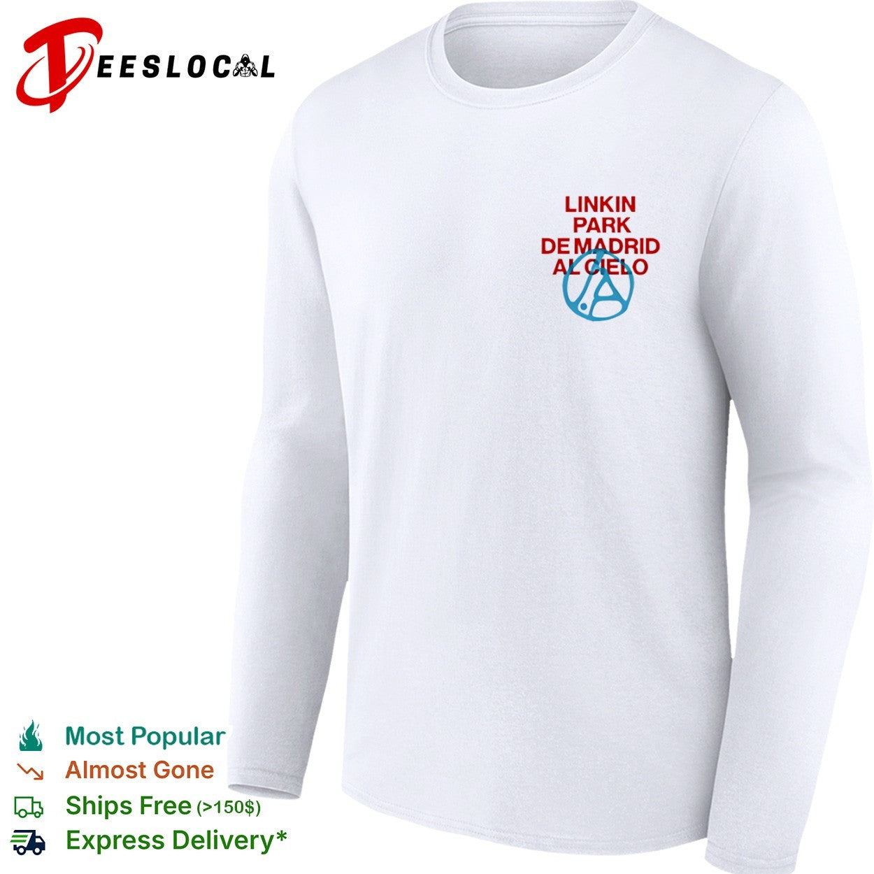 Linkin Park de Madrid al cielo Logo Music Band shirt