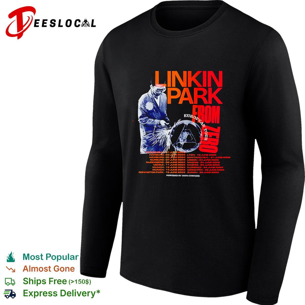 Linkin Park x Deus Ex Machine Madrid Spain 2026 Zero Metal Worker shirt