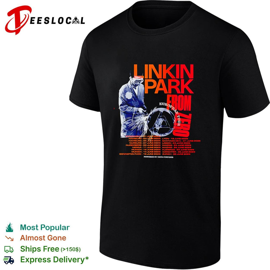 Linkin Park x Deus Ex Machine Madrid Spain 2026 Zero Metal Worker shirt