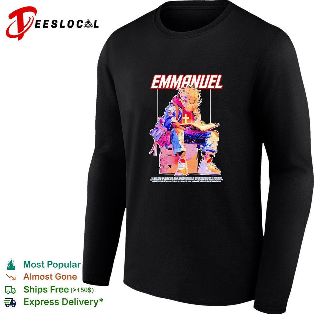 Lion Emmanuel the spirit of the lord god is upon me to comfort all that mourn shirt