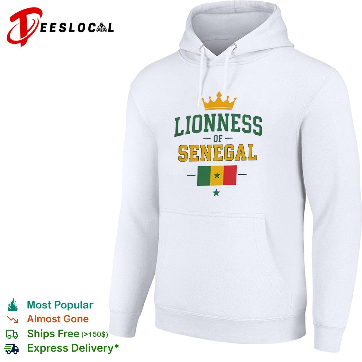 Lioness of Senegal Flag and Crown National shirt
