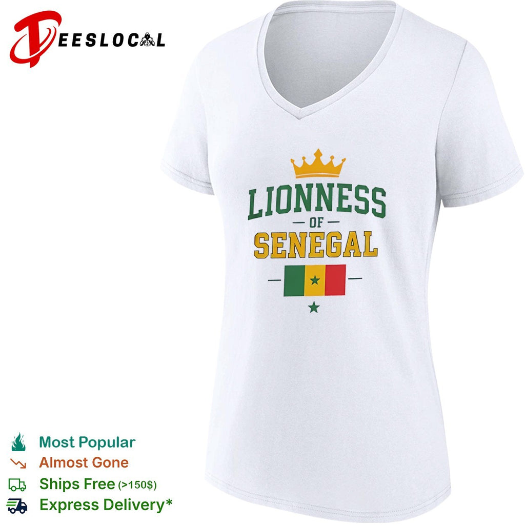 Lioness of Senegal Flag and Crown National shirt