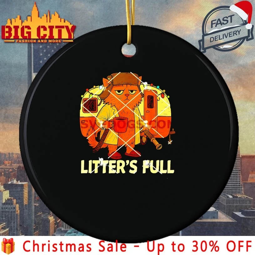 Litter’s Full Christmas Cat Parody shirt