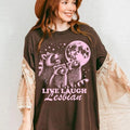 Live laugh lesbian | funny lesbian shirt | retro lesbian shirt | wlw t shirts | sapphic shirt | queer owned shops | femme...