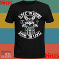 Live to Hide Hide To Live Funny Biker Bunny Easter T-Shirt