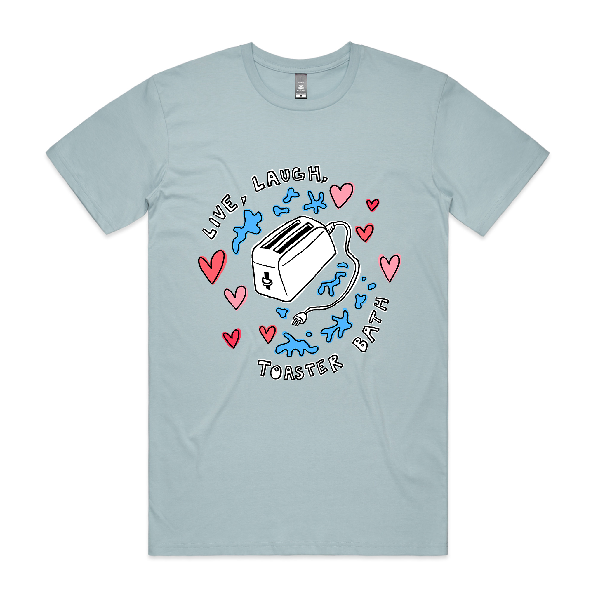 Live, Laugh, Toaster Bath Tee Hoodie, Sweatshirt | CiraTrend.com (Image 2)