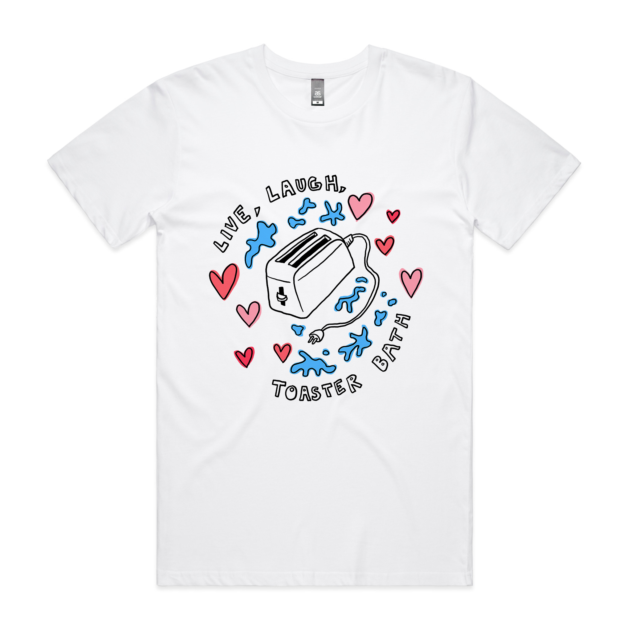 Live, Laugh, Toaster Bath Tee Hoodie, Sweatshirt | CiraTrend.com (Image 3)