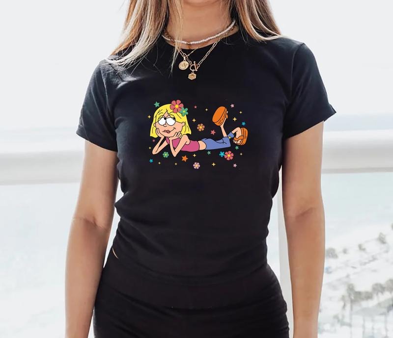 Lizzie McGuire Baby Tee, Funny Cartoon Character Baby Tee, Cute Lizzie Baby Tee Hoodie, Sweatshirt | CiraTrend.com