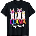 Llama Squad Funny Cute Llama Matching T-Shirt Made in USA Hoodie, Sweatshirt | CiraTrend.com