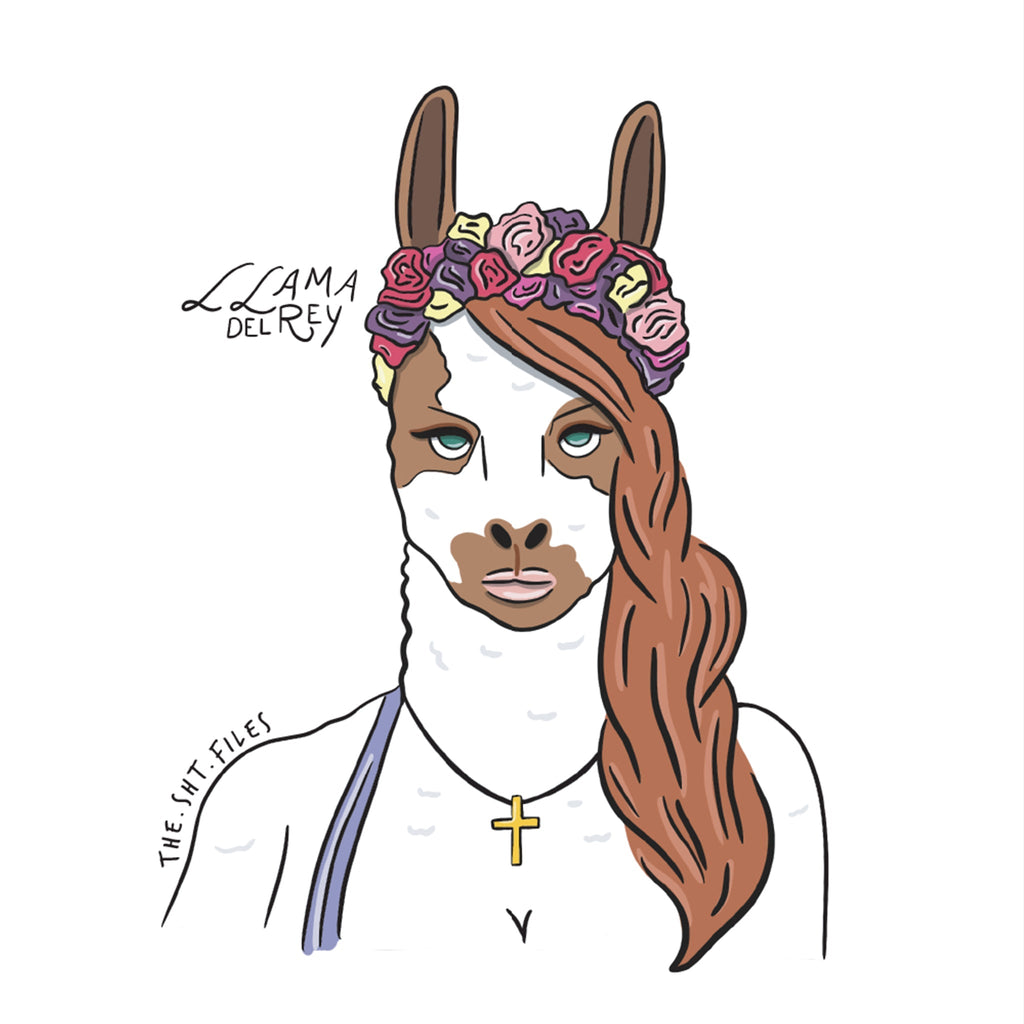 Llama Del Rey Tee Hoodie, Sweatshirt | CiraTrend.com (Image 2)