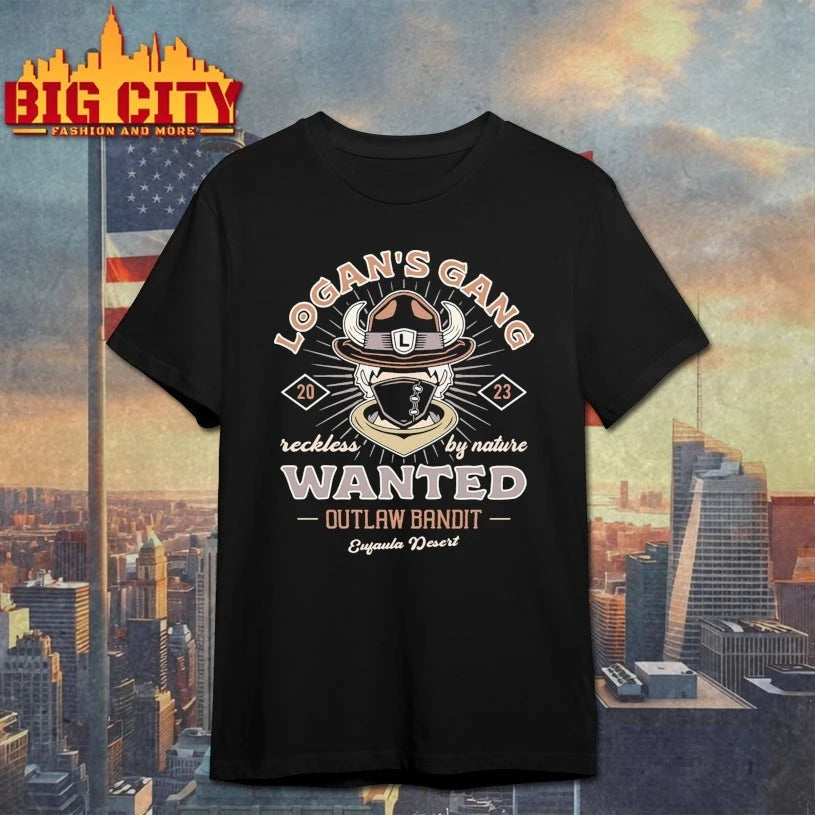 Logan’s Gang Reckless by nature wanted outlaw bandit shirt