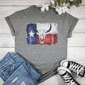 Longhorn Texas Flag Graphic T-shirt Hoodie, Sweatshirt | CiraTrend.com