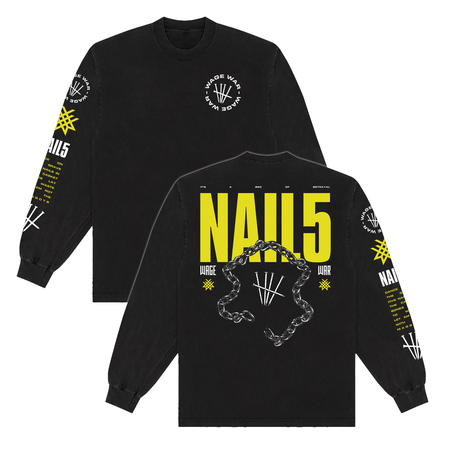 "NAIL5" Long Sleeve T-Shirt
