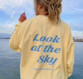 Look At the Sky Sweatshirt Unisex True to Size Cotton Casual Outerwear Piece Womenswear T-Shirts, Hoodie | CiraTrend.com