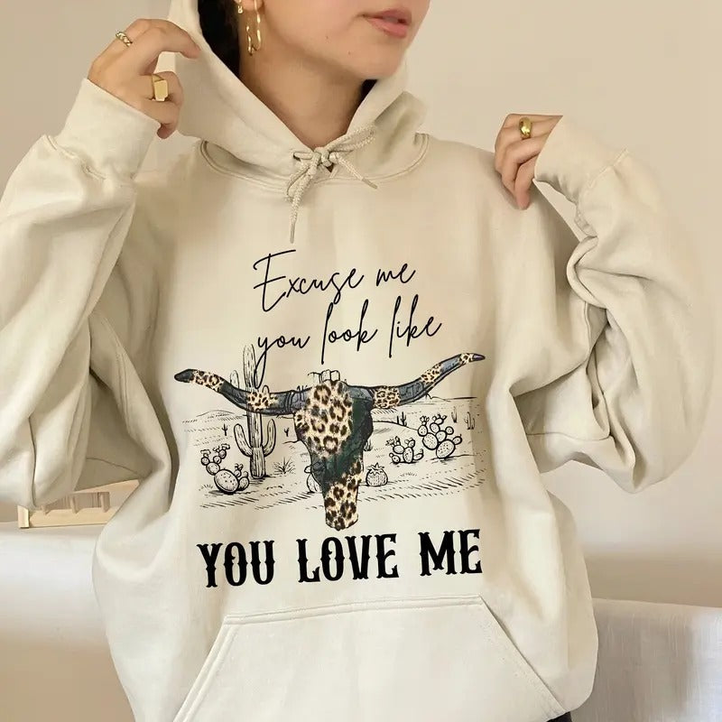 Look Like U Love Me, Fan Merch, RiIeyy Inspired Green Hoodie, Country Music Lovers, Unisex Sweater Pullover Tee Sweatshirt