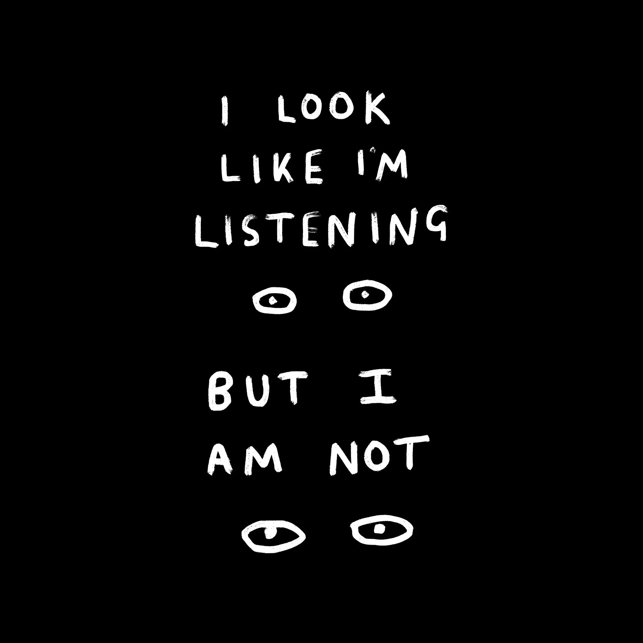 Look Like I'm Listening Oversized Tee Hoodie, Sweatshirt | CiraTrend.com (Image 4)