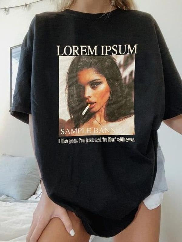 Lorem Ipsum Shirt, Funny Jokes Banner T-Shirt, Sample Design Graphic Tee Hoodie, Sweatshirt | CiraTrend.com