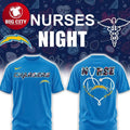Los Angeles Chargers Nurse Is A Work Of Heart 2025 Night Two Sided Shirt
