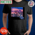 Los Angeles Dodger logo x Los Angeles city photo shirt