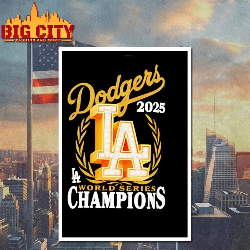Los Angeles Dodgers New Era 2025 World Series Champions Medallion Logo shirt