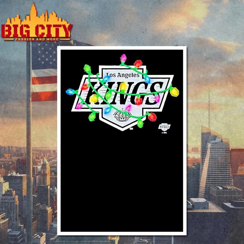 Los Angeles Kings Logo Lights Christmas Shirt
