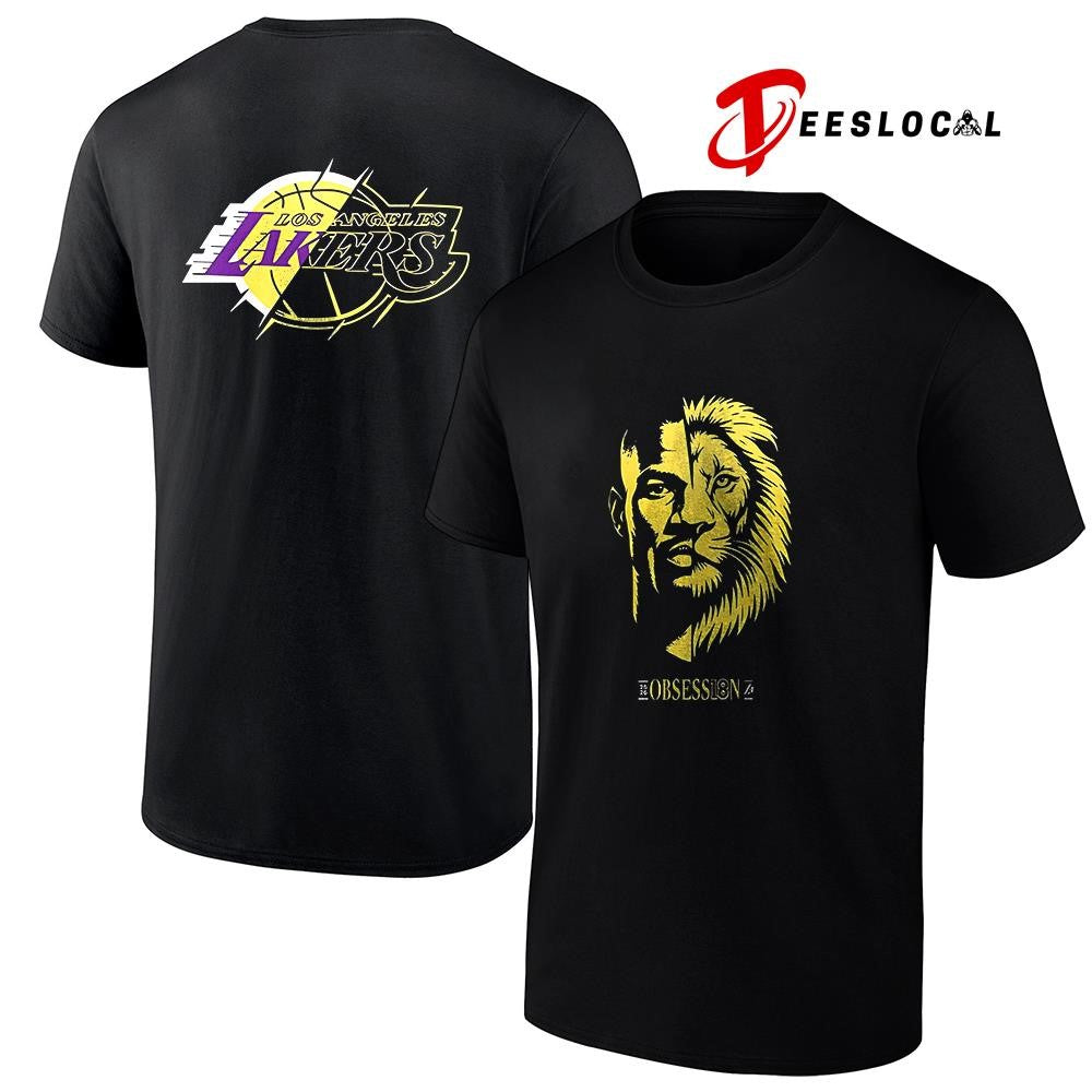 Los Angeles Lakers DeAndre Ayton Lion portrait graphic shirt
